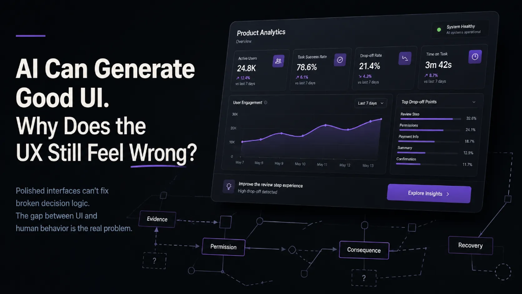 AI Can Generate Good UI. Why Does the UX Still Feel Wrong?